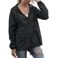 thumbnail image 3 of Veste Imperméable Imperméable Légère à Capuche avec Poches pour Extérieur, 3 of 5
