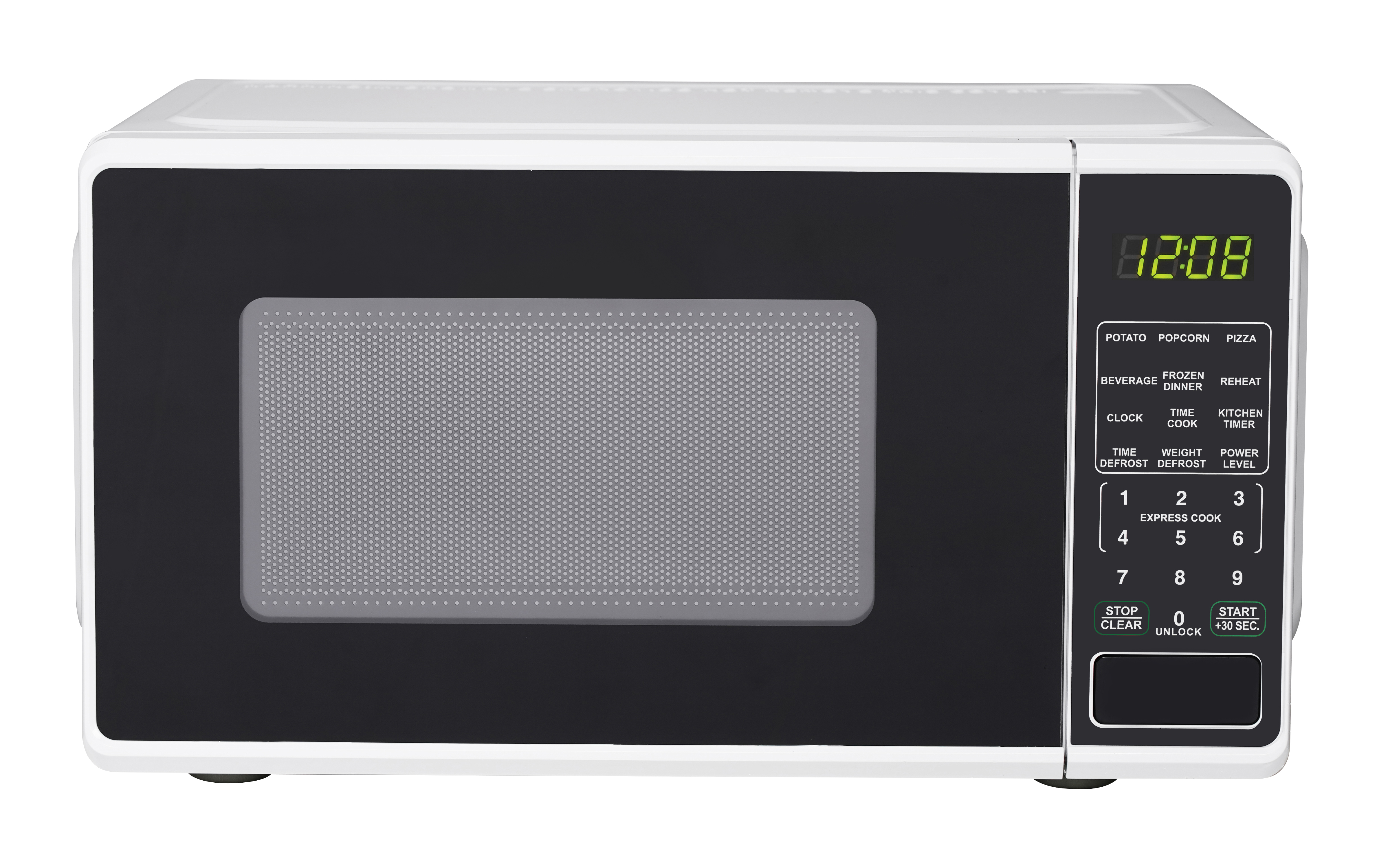 MAINSTAYS 0.7 CU FT COUNTERTOP MICROWAVE OVEN, 700 WATTS, WHITE