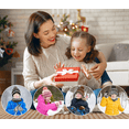 thumbnail image 4 of Yoyauz Kids Winter Hat Scarf Mittens Set - 3pcs Warm Knit Beanie Cap and Circle Scarf and Gloves with Fleece Lining for Children Girls -, 4 of 5