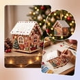 thumbnail image 4 of CHJK 3D Christmas House Diamond Art Kit for Adults, DIY Wooden Pearl Craft, Xmas Tree with Rhinestones & Pearls for Holiday Table Home Decor, 4 of 6