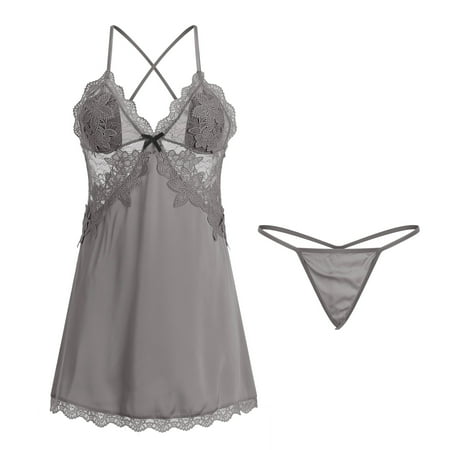 Midwennn Sexy Backless Sweet Girl Small Floral Plus Chest Pad Nightdresss Outer Robe Home Clothes Suit Holiday Lingerie plus