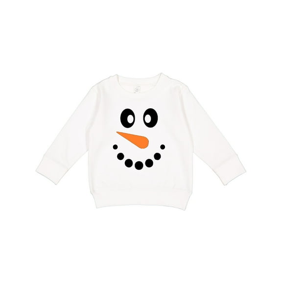 Inktastic Cute Smiling Snowman Face with Carrot Nose Toddler Sweatshirt