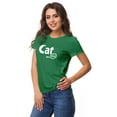 thumbnail image 2 of Inkmeso Crew Neck Cat Mom Graphic Tshirt Short Sleeve Women Cotton Tee Casual, 2 of 8