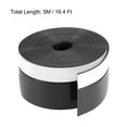 thumbnail image 2 of Uxcell Self Adhesive Weather Stripping Frameless Door Bottom Seal for Doors Black 45mm x 16.4ft, 2 of 5