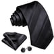 thumbnail image 2 of Set de Corbata de Seda a Rayas Barry.Wang, 150 cm de Longitud, 2 of 5