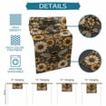 thumbnail image 6 of Retro Bee Table Runner 13x36 Inch Country Yellow Honeycomb White Daisy Farmhouse Cotton Linen Dining Table Runner Ideal for Dresser Kitchen Coffee Tables - Machine Washable, 6 of 9