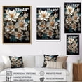 thumbnail image 4 of Designart "Golden Frost Snowdrops" Snowdrops Floater Framed Canvas Art Print, 4 of 5