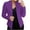 Purple, variant on Winter Clearance Winter Coats for Women Casual Fashion Pocket Solid Color Shawl Suit Jacket Blazer Top Coat Long Sleeve Outwear Clearance