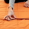 thumbnail image 4 of Quilted Microfiber 20-Pound Weighted Throw Blanket, Canyon Clay, 60" x 80", 4 of 4