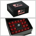 thumbnail image 6 of J2 Engineering LN-T7-007-15-RD J2 Engineering 7075 -T6 Forged Aluminum M12X1.5 20Pcs 50mm Height Close -End Lug Nut Set w / Socket Adapter (Red), 6 of 6