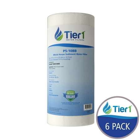 - Tier1 DGD-5005 5 Micron 10 x 4.5 Spun Wound Polypropylene Sediment Pentek DGD-5005 Comparable Replacement Water Filter 6 Pack