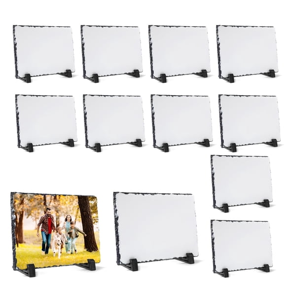 Portarretratos de pizarra YOUKE OLA 15 x 20 cm, pack de 12, DIY