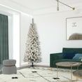 thumbnail image 2 of Vickerman 7.5' Flocked Pacific Artificial Christmas Tree, Clear Lights, 2 of 7