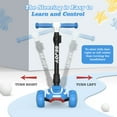 thumbnail image 2 of Sejoy Kids Kick Scooters 3- Wheel Light Up, Toddler Foldable Toy Scooter with Adjustable Removable Seat, Age 3+, Blue, 2 of 7