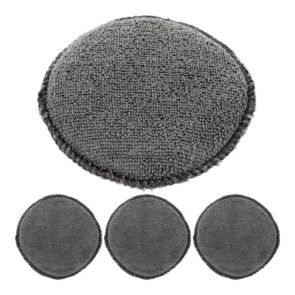 CTIRCHIU 4Pcs Car Applicator Pads Dark Grey Sponge Hand Polishing Pads for Car Maintenance