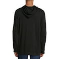 thumbnail image 3 of George Men's and Big Men's Long Sleeve Slub Hoodie, 3 of 5