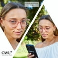 thumbnail image 4 of OWL Round Blue Light Glasses Computer Screen Time Specs for Men and Women, 4 of 8