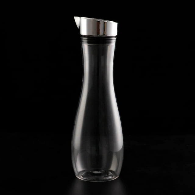Samfox Water Jug, 1.2L Acrylic Transparent Juice Bottle Transparent Juice Bottle with Lid