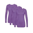 thumbnail image 1 of Sivvan Lot de 3 T-Shirts à Manches Longues Confort pour Femmes, 1 of 7