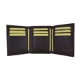 thumbnail image 3 of Mens High Quality Genuine Leather Card Holder Trifold Wallet with Outside ID Window by Cavelio 730055 (C), 3 of 28