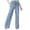 Light Blue-21, variant on REALiKUN Womens Wide Leg Jeans High Waisted Carpenter Cargo Jeans Casual Flap Pocket Straight Leg Jeans