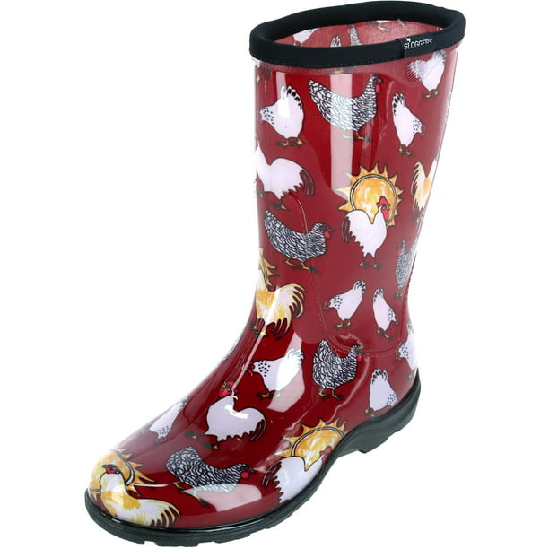 Sloggers - Sloggers Women's Rain & Garden Boots - Chicken Barn Red ...