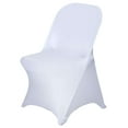 thumbnail image 4 of Efavormart 50PCS White Spandex Stretch Folding Chair Cover, 4 of 9