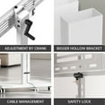 thumbnail image 6 of FITUEYES Rolling TV Stand with Stepless Lift for 32-75 Inch TVs, Height Adjustable and Swivel and Tilt, Hold up to 88 lbs,White, 6 of 8