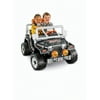 Power Wheels Black Tough Talkin' Jeep 12-Volt Battery-Powered Ride-On