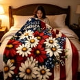 thumbnail image 6 of Tepsmf Independence Day Flannel Throw Blanket, Festive Patriotic Soft Warm Blanket for Home Sofa Bed Holiday Decoration, 6 of 9