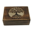 thumbnail image 4 of Decorative Wooden Tree Of Life Keepsake Memory Box Chakra Jewelry Stash Storage Chest, 4 of 5