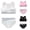 Mixed Color 3pcs-A, variant on LYMAYTER Girls Lightweight Breathable Cotton Training Bra Set Elastic Soft Everyday Underwear