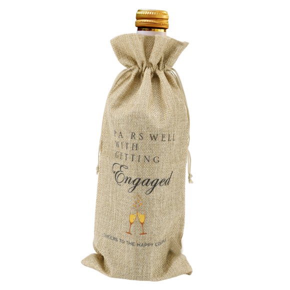 Bolsas de vino con patrón de copas de vino, bolsas de regalo para botellas de vino con cordones para almacenamiento navideño en casa, color caqui y amarillo
