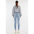 thumbnail image 2 of Kancan Mid Rise Distressed Ankle Skinny Jeans, 2 of 8