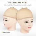 thumbnail image 2 of RUseeN Wig Caps for Women, Men, Kids, Hair Net for Wig, Mesh Wig Cap for Long Hair, 10 Pieces, Light Brown, 2 of 7