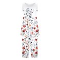 thumbnail image 4 of WCMZJ Pajamas Sets for Women Soft Sleeveless Pjs Tank Top and Pants with Pocket Ladies Loungewear Sets, 4 of 5