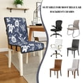 thumbnail image 5 of TSOVTHRID Sea Turtle Polynesian Floral Print Quilted Dining Chair Covers Stretch Armless Chair Slipcovers Non-Slip Scratch Resistant Seat Cushion Covers for Home, Restaurant, Set of 2, 5 of 7