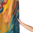 thumbnail image 4 of XMXY Colorful Elegant Modern Abstract Long Shower Curtains, Waterproof Weighted Thick Bathroom Curtain with 12 Iron Hook, 72x72 Inch, 4 of 9