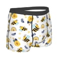 thumbnail image 4 of Haiem Bees And Rainbows Men's Boxer Briefs, Every Day Comfort Stretch Cotton Moisture-Wicking Underwear-XX-Large, 4 of 8