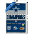 thumbnail image 3 of NFL Dallas Cowboys - Champions 23 Wall Poster, 22.375" x 34" Framed, 3 of 5