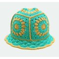 thumbnail image 4 of czcpp-Women Crochet Bucket Hat Knit Handmade Foldable Beach Hat Cute Hand Woven Fishing Hat, 4 of 4