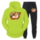 thumbnail image 4 of Conjuntos de sudaderas con capucha y gráficos de Pizza Bulldog para hombre, moda de anime, sudaderas de manga larga con perro, pantalones casuales unisex estilo Harajuku, 4 of 5