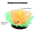 thumbnail image 4 of Unique Bargains Aquarium Simulation Coral Aquatic Plant Silicone Fluorescent Coral Glow Ornaments Fish Tank Orange, 4 of 6