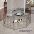 thumbnail image 5 of GODOHOME 36″Foldable Metal Playpen Eight Piece Fence Dog Cage, Black, 5 of 6