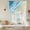 Blue, variant on Haze Blue Beach Coastal Tie Up Curtains 45 Inches Long, Kitchen Window Curtains Over Sink, Summer Ocean Nautical Seaside Small Window Curtains Shade Balloon Curtains Valances for Bedroom/Cafe 34"x45"