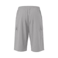 thumbnail image 4 of FhsagQ Male Cargo Short Pants for Men with Slanted Front Pockets and Backless Design for Utility Workwear Grey Size XL, 4 of 8