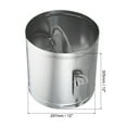 thumbnail image 2 of Unique Bargains 12' HVAC Duct Manual Volume Damper with Sleeve Adjustment Backdraft Damper, 2 of 7