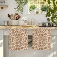 thumbnail image 4 of Brown Floral Kitchen Towels Set of 3, Vintage Rustic Flowers Botanical Spring Absorbent Dish Towels for Kitchen, Microfiber Hand Towel, Quick Drying Tea Towel for Cleaning Decorative Dishcloths, 4 of 7