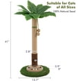 thumbnail image 6 of 35" Tall Cat Scratching Post Tree Tower with Interactive Mouse Hole and Wooden Ball for Kittens and Adult Indoor Cats, 6 of 8