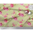 thumbnail image 2 of Soimoi Polyester Crepe Fabric Leaves,Rose & Peony Floral Decor Fabric Printed Yard 52 Inch Wide, 2 of 3